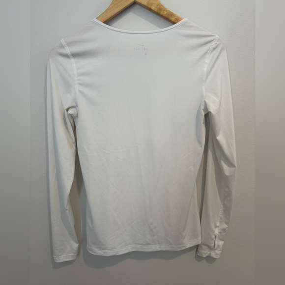 Nike Dri-FIT Miler Long Sleeve Running Top White Yoga Pilates Thumb Hole | S - Picture 5 of 10